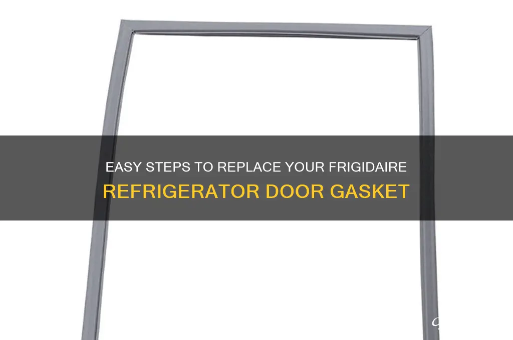 how to replace frigidaire refrigerator door gasket