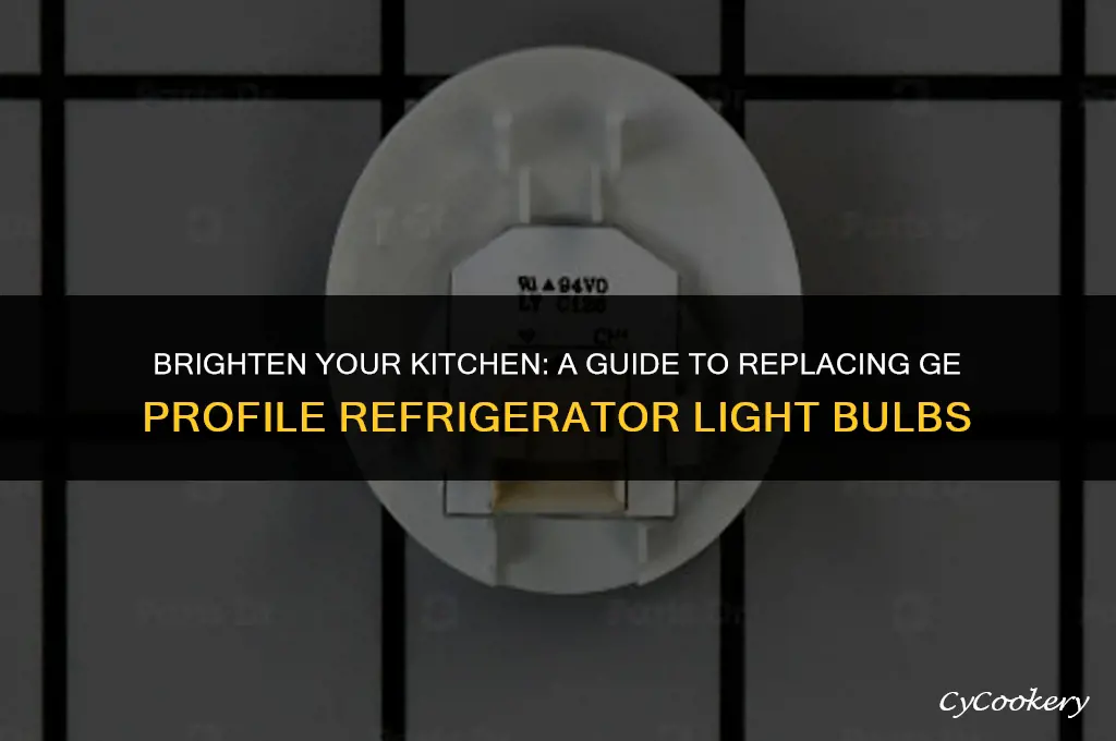 how to replace ge profile refrigerator light bulb