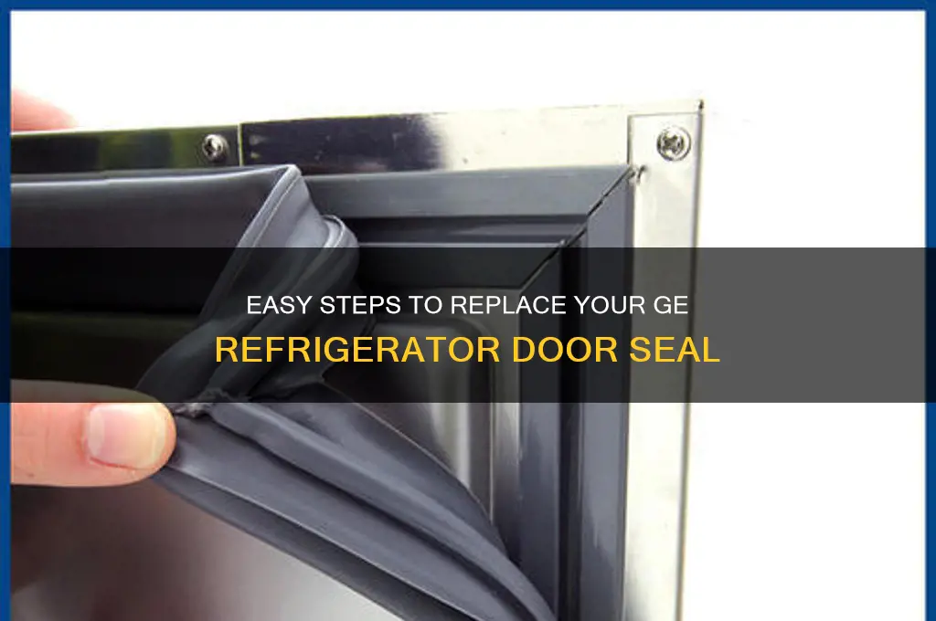 how to replace ge refrigerator door seal