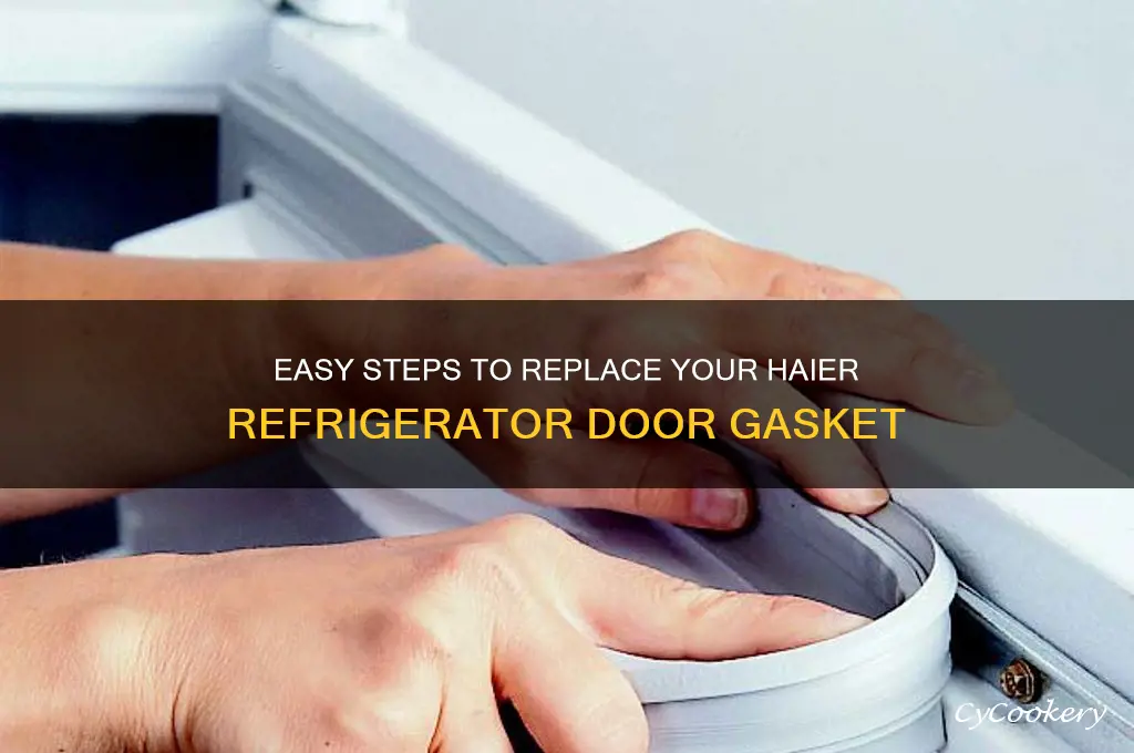 how to replace haier refrigerator door gasket