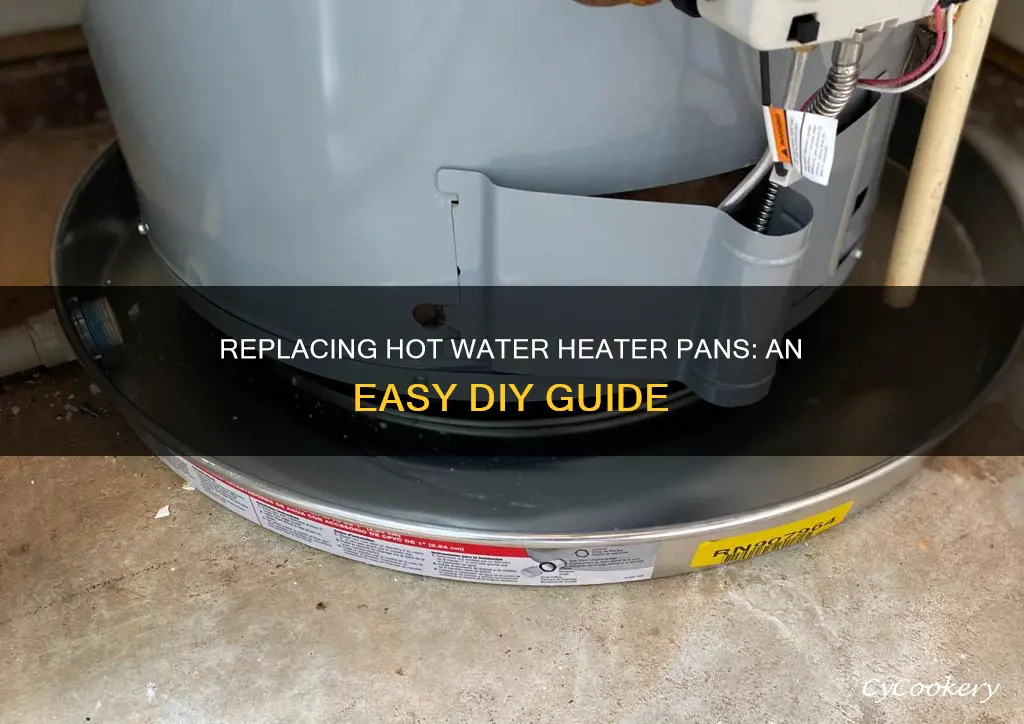 how to replace hot water heater pan