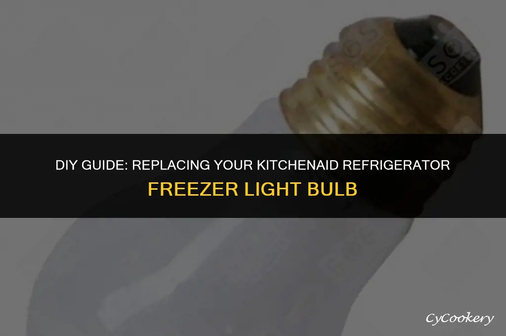 how to replace kitchenaid refrigerator freezer light bulb