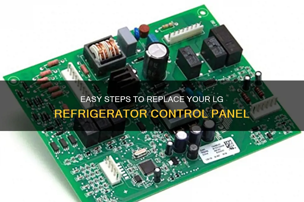 how to replace lg refrigerator control panel