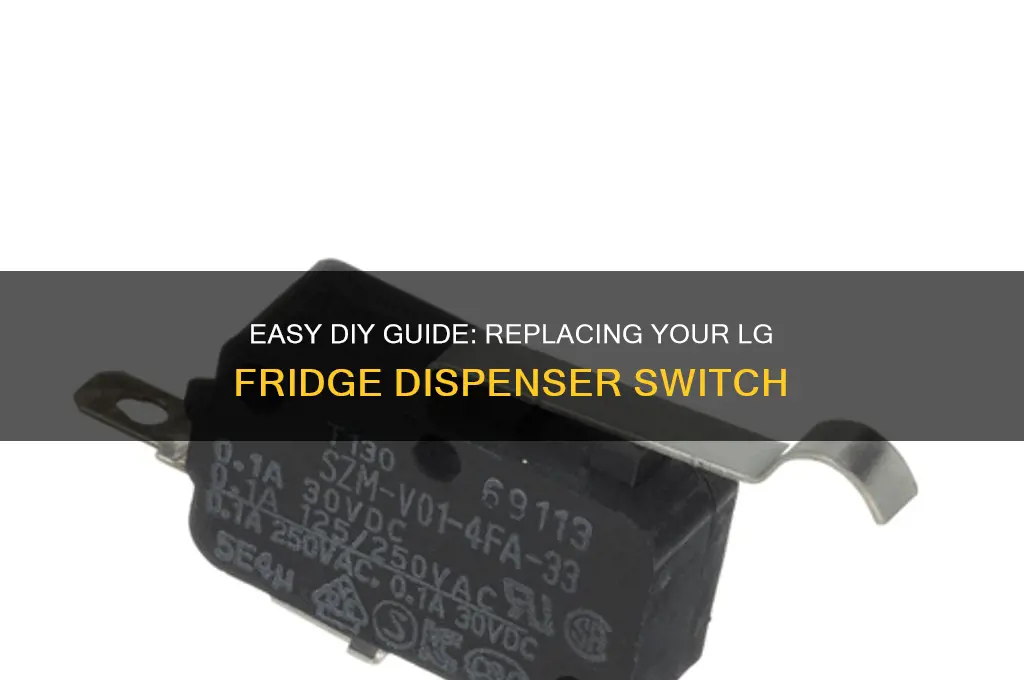 how to replace lg refrigerator dispenser switch