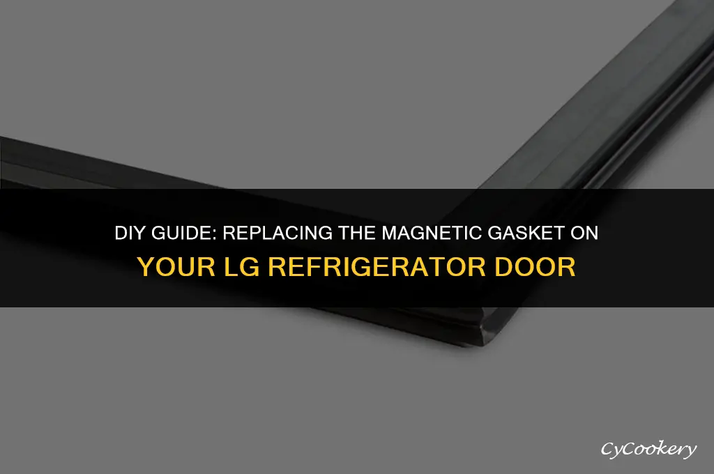 how to replace magnetic gasket lg refrigerator door
