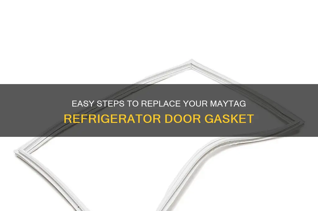 how to replace maytag refrigerator door gasket