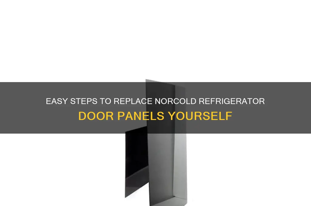 how to replace norcold refrigerator door panels