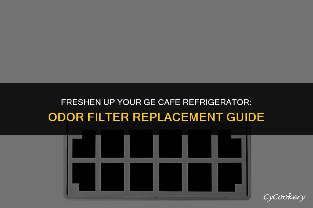 how to replace odor filter in ge cafe refrigerator