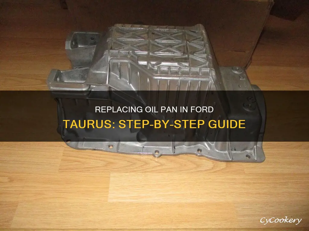 how to replace oil pan 2000 ford taurus wagon 3.0l