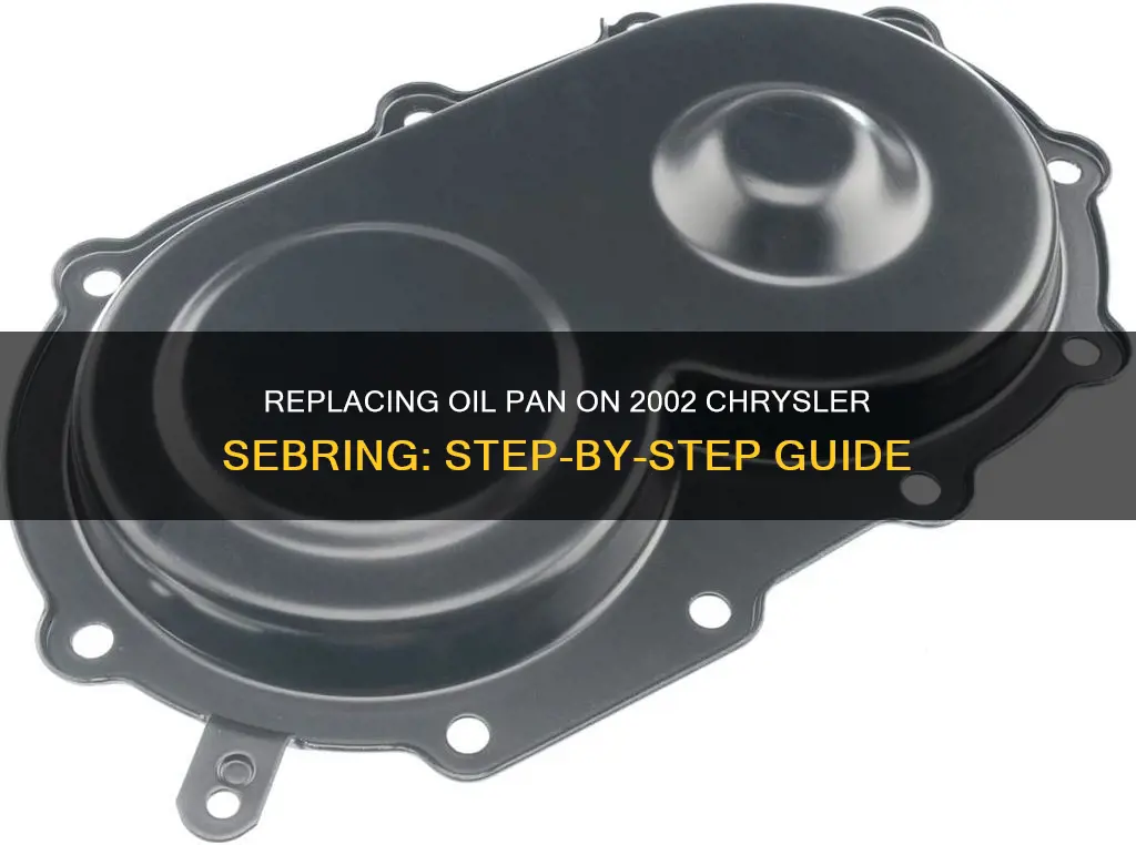 how to replace oil pan 2002 chrysler sebring