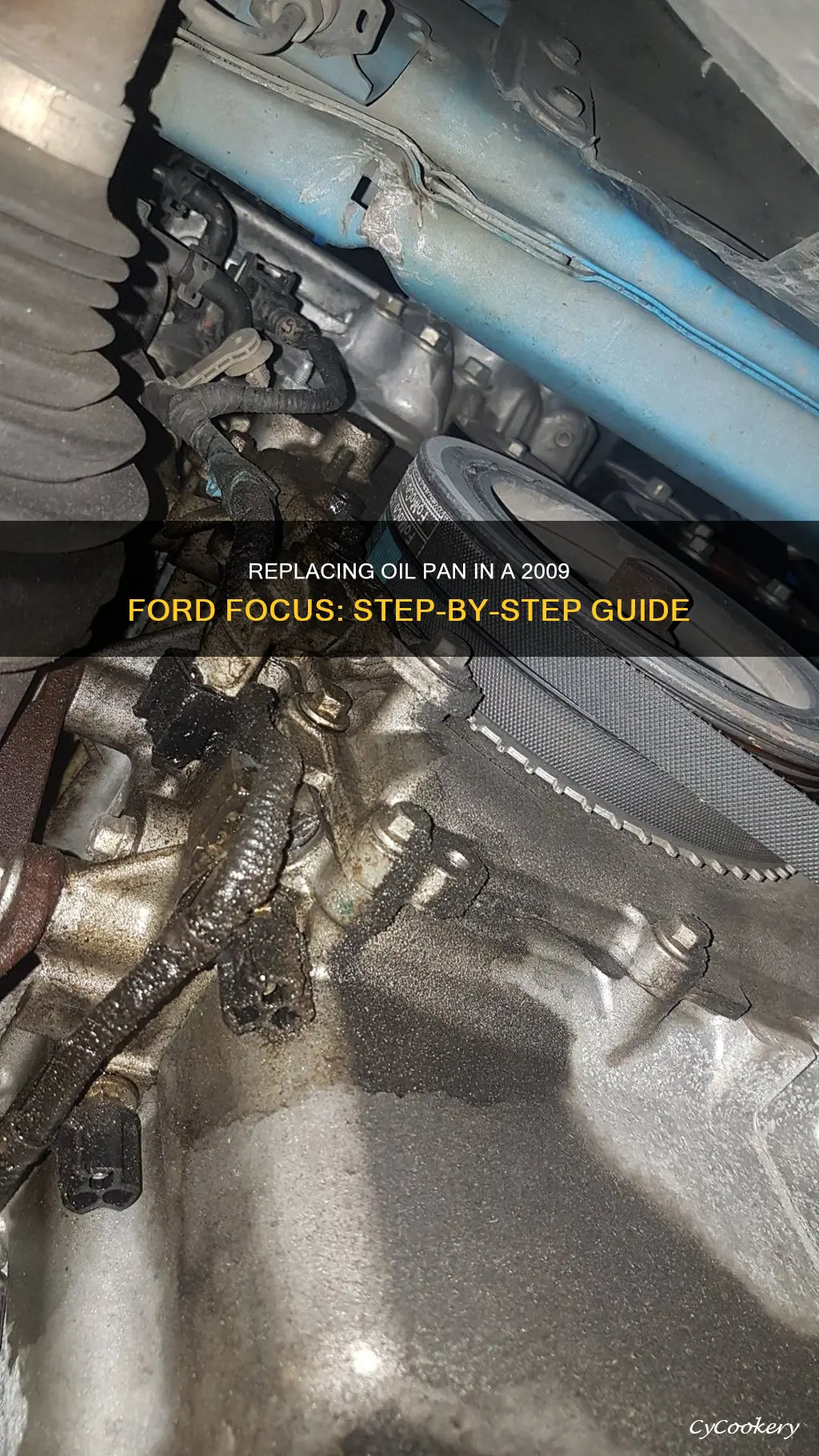 how to replace oil pan for a 2009 ford focus