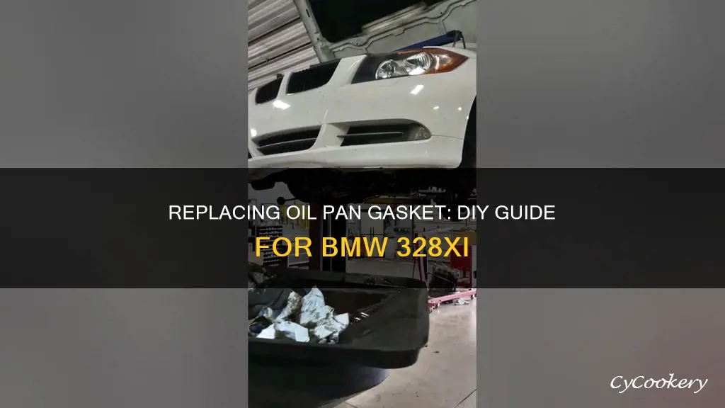 how to replace oil pan gasker on bmw 328xi