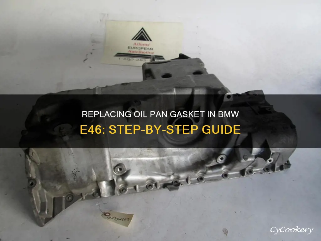 how to replace oil pan gasket 1995 bmw e46