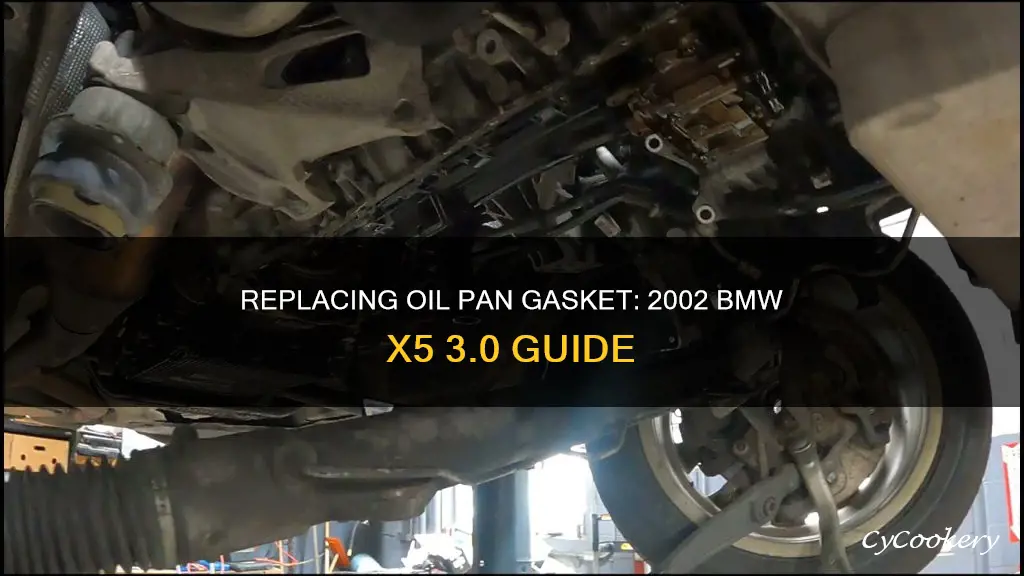 how to replace oil pan gasket 2002 bmw x5 3.0