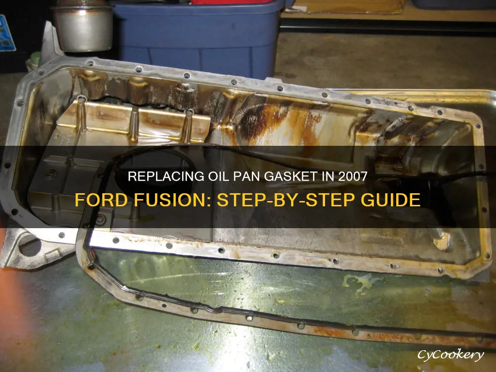 how to replace oil pan gasket 2007 ford fusion