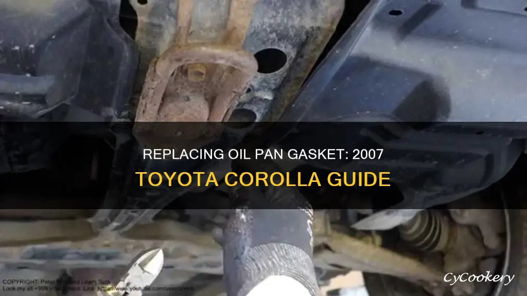 how to replace oil pan gasket 2007 toyota corolla