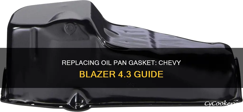 how to replace oil pan gasket chevy blazer 4.3