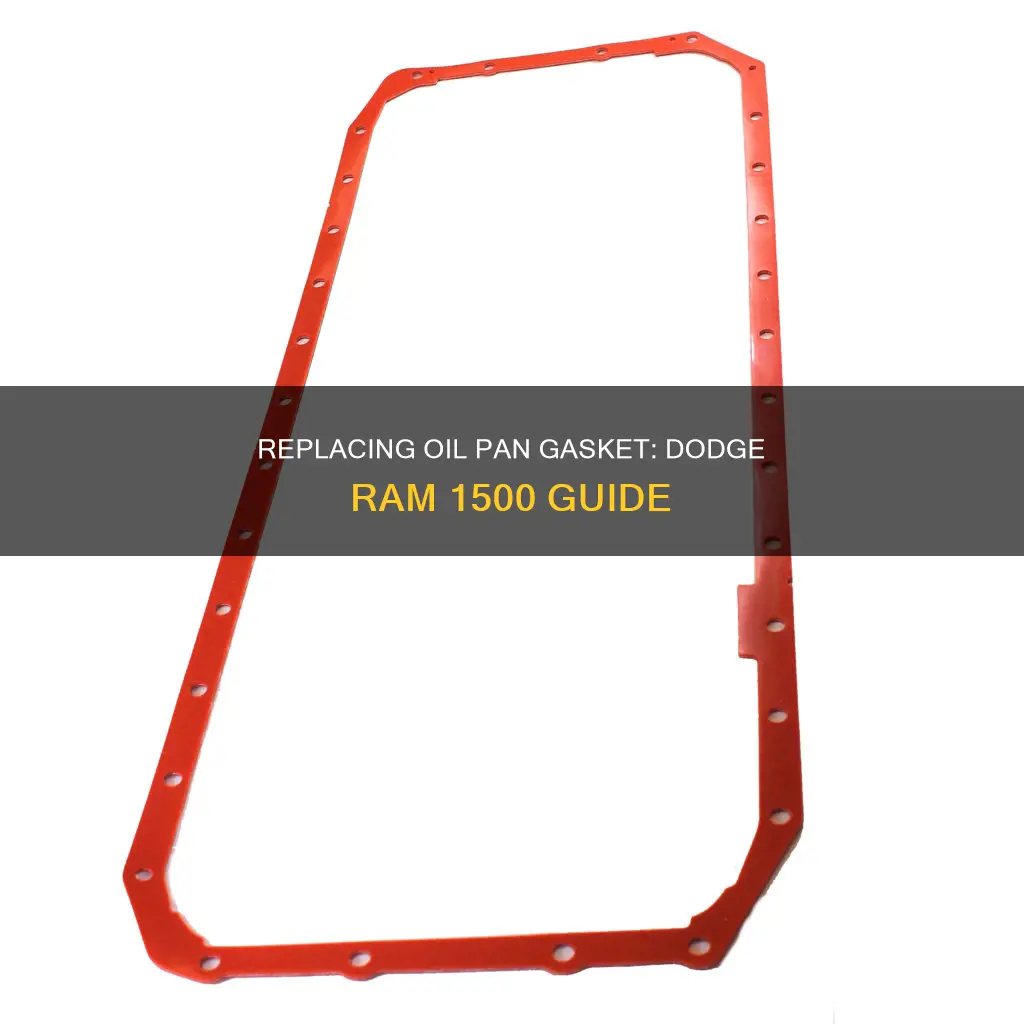 how to replace oil pan gasket dodge ram 1500