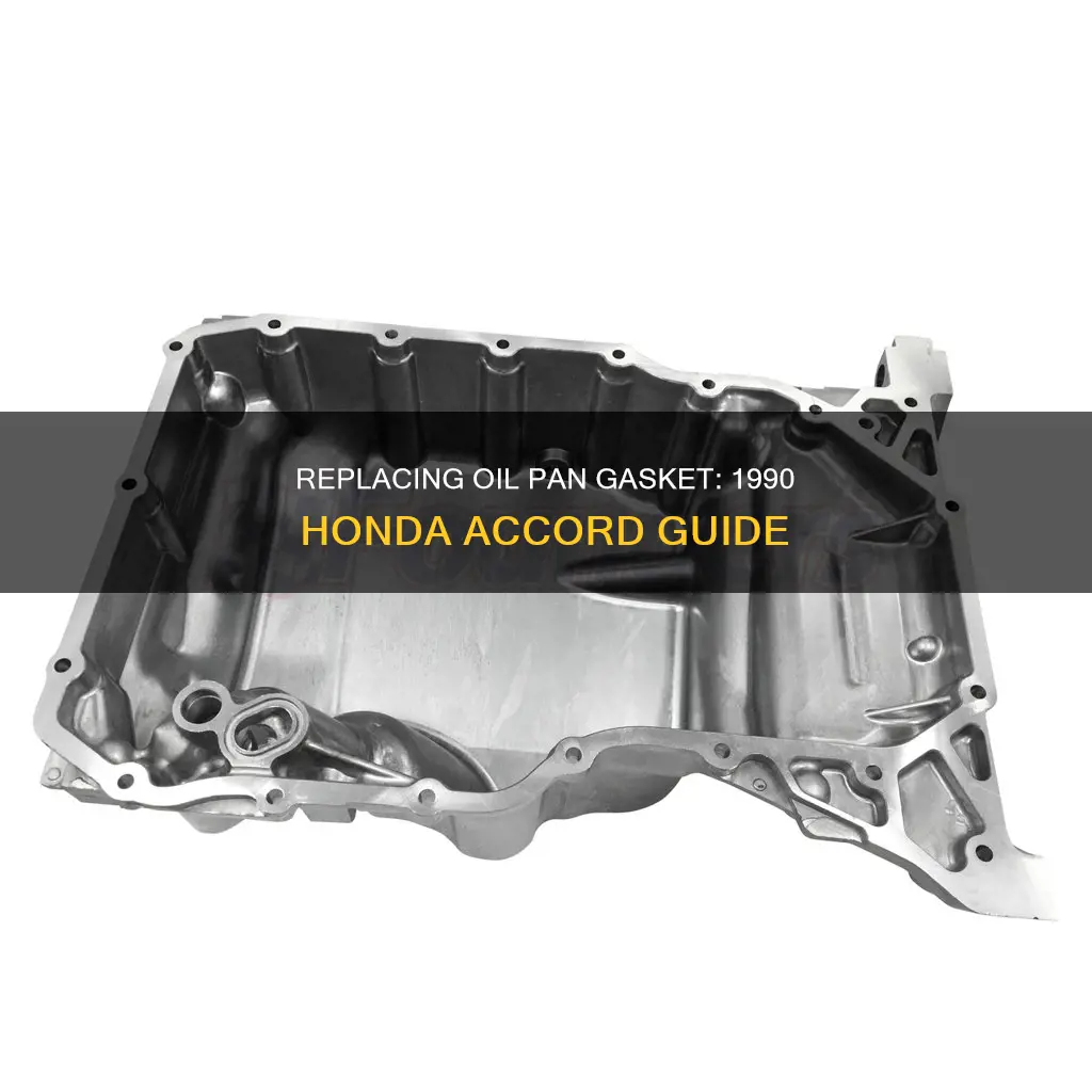 how to replace oil pan gasket honda accord 1990