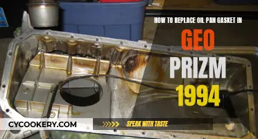 Replacing Oil Pan Gasket in Geo Prizm: 1994 Edition