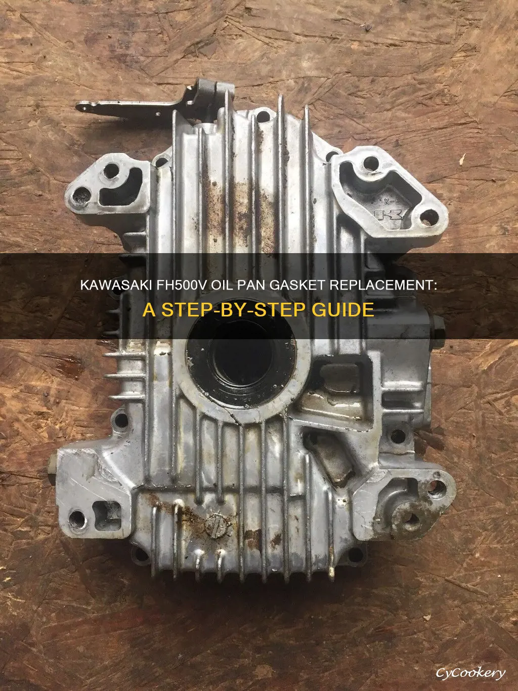 how to replace oil pan gasket kawasaki fh500v