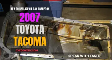 Replacing Oil Pan Gasket: 2007 Toyota Tacoma Guide