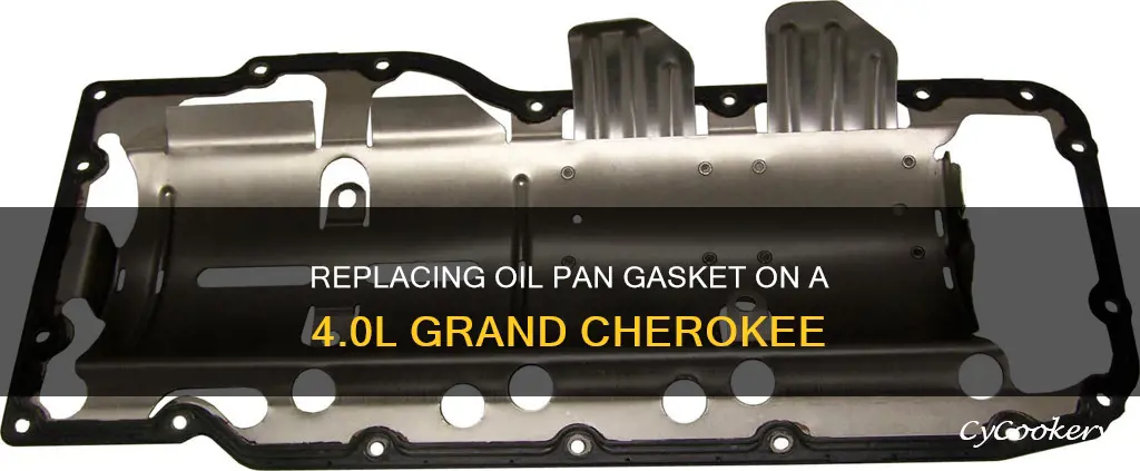 how to replace oil pan gasket on 4.0l grand cherokee