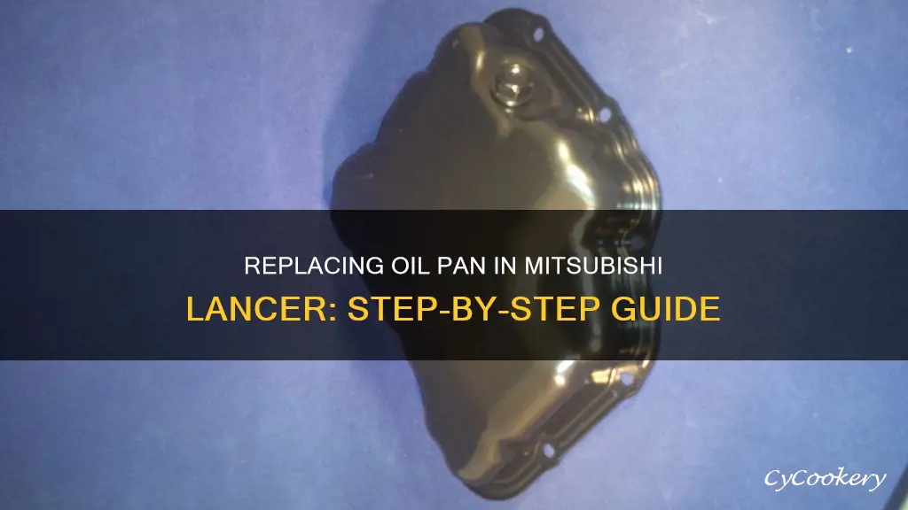 how to replace oil pan in mitsubishi lancer