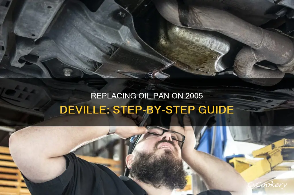 how to replace oil pan on 05 deville