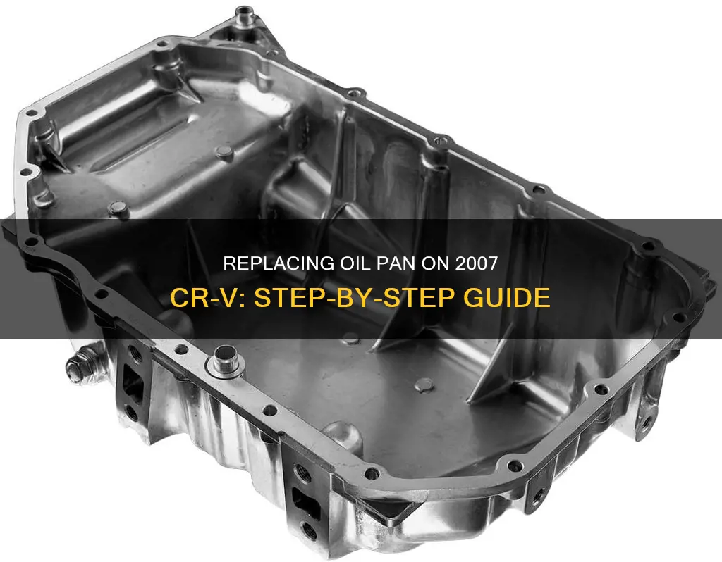 how to replace oil pan on 2007 c r v