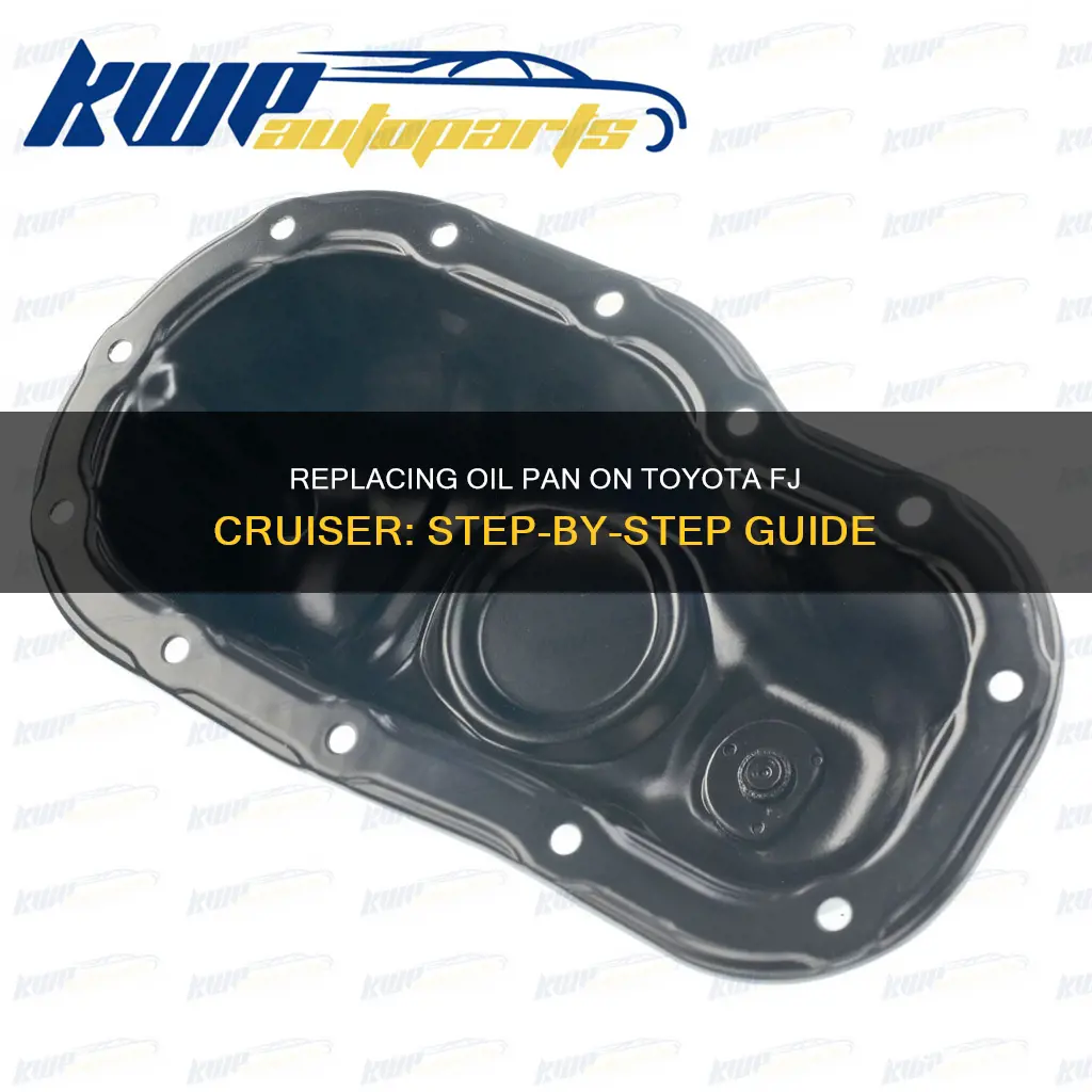 how to replace oil pan on toyota fj cruiser