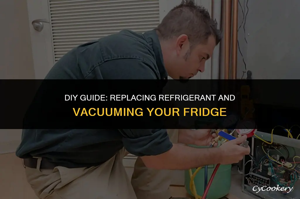 how to replace refrigerant and vacuum a refrigerator