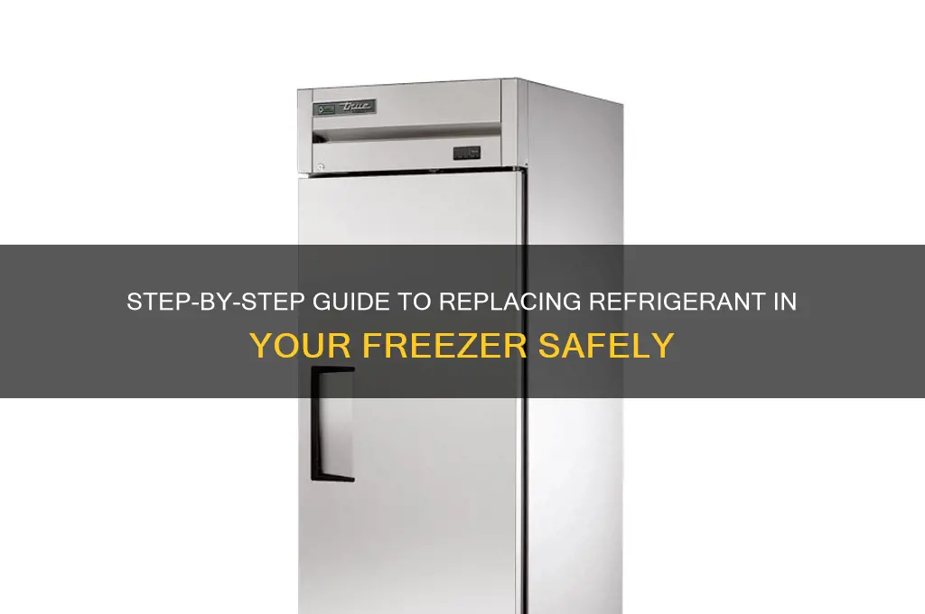 how to replace refrigerant in a freezer
