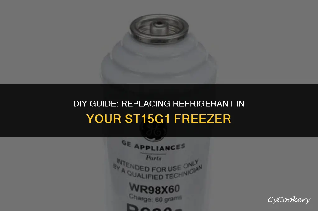 how to replace refrigerant in a st15g1 freezer