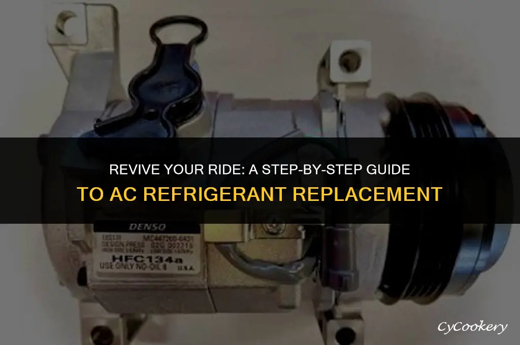 how to replace refrigerant in car air conditioner