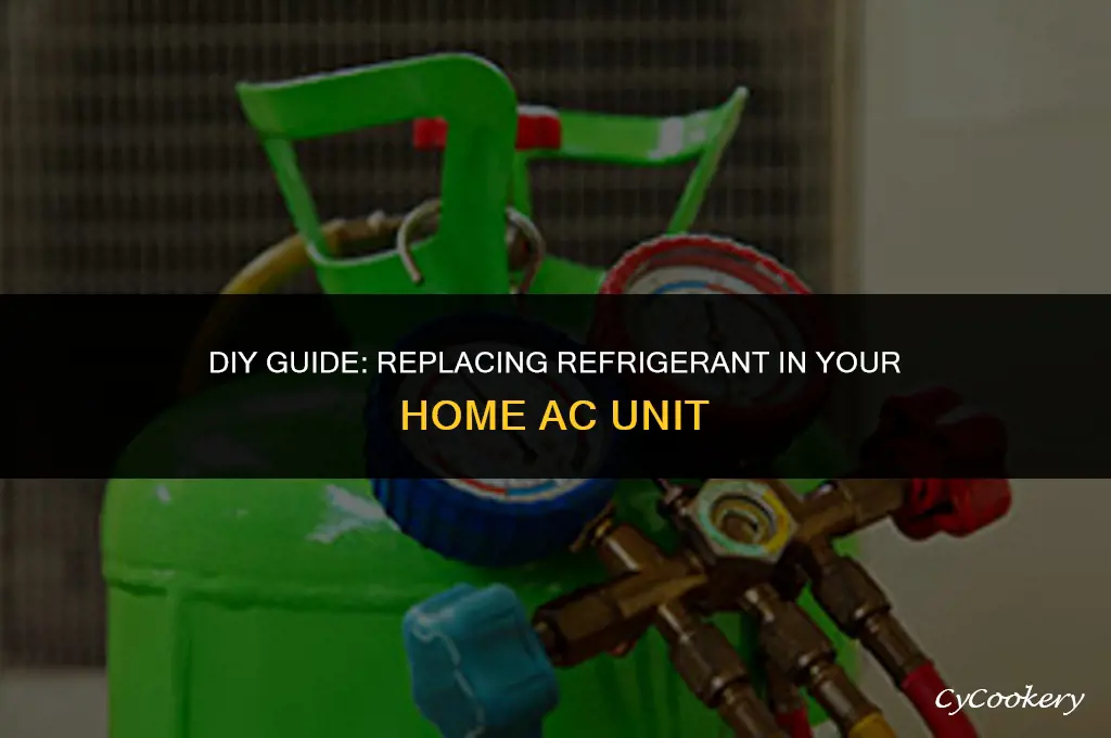 how to replace refrigerant in home ac unit