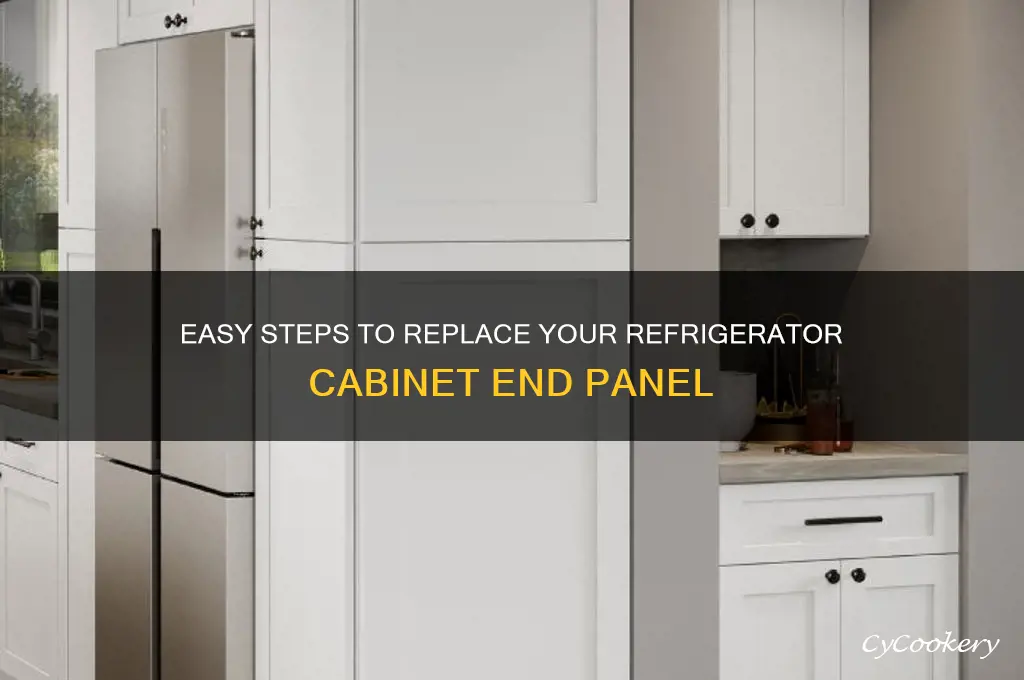 how to replace refrigerator cabinet end panel