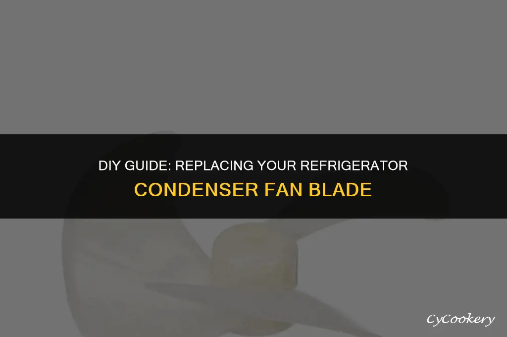 how to replace refrigerator condensor fan blade on motor