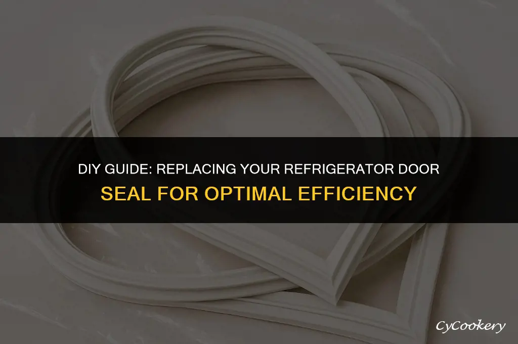 how to replace rubber seal around refrigerator door