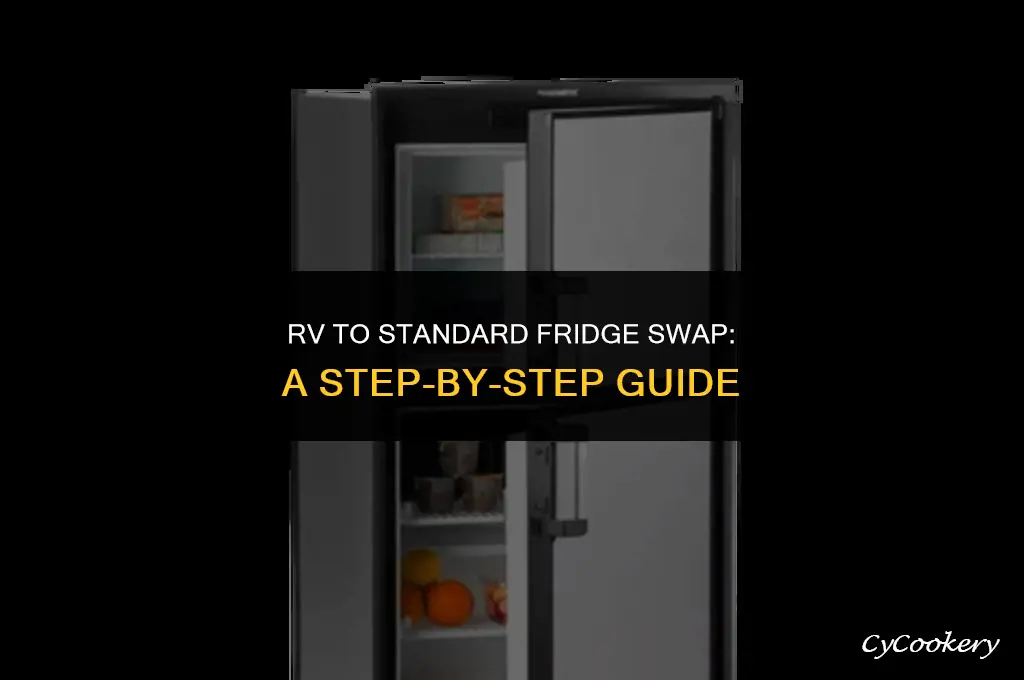 how to replace rv refrigerator with standard refrigerator