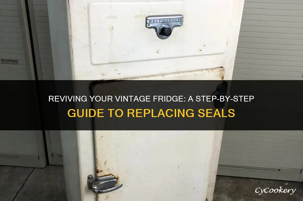 how to replace seals on a vintage refrigerator