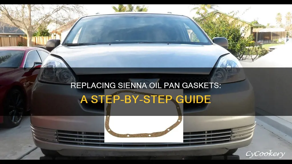 how to replace sienna oil pan gaskets