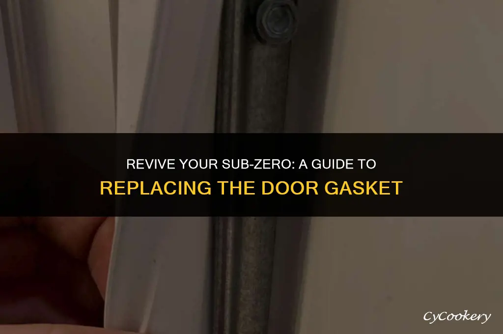 how to replace sub zero refrigerator door gasket