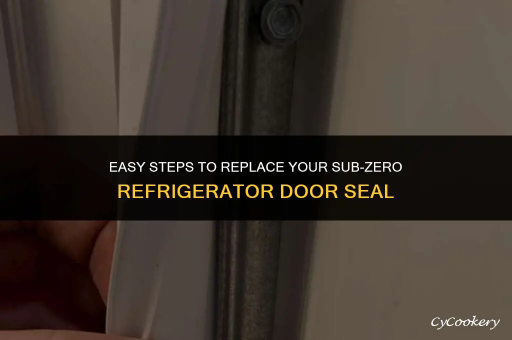 how to replace the door seal sub zero refrigerator