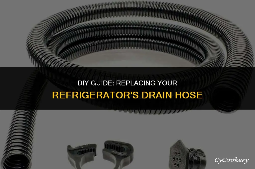 how to replace the drain hose on a refrigerator