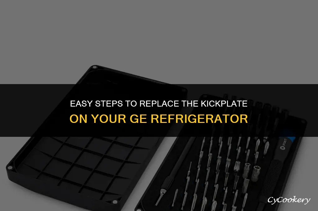 how to replace the kickplate on ge refrigerator