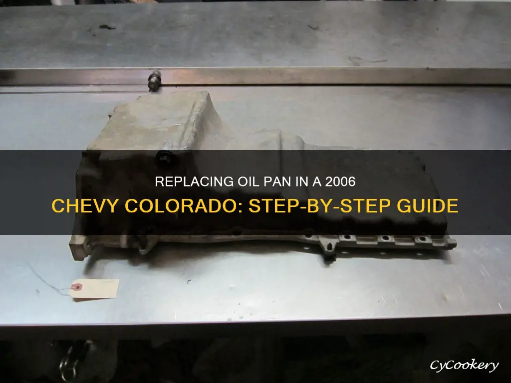 how to replace the oil pan on a 2006 colorado