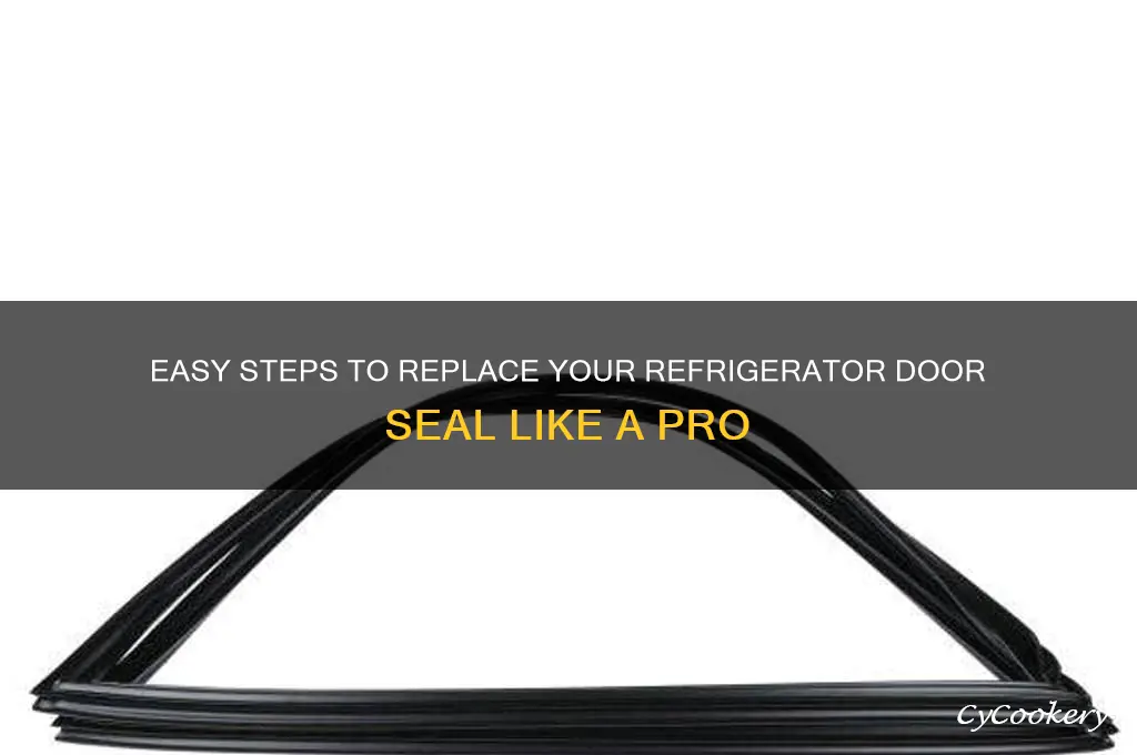 how to replace the seal on a refrigerator door