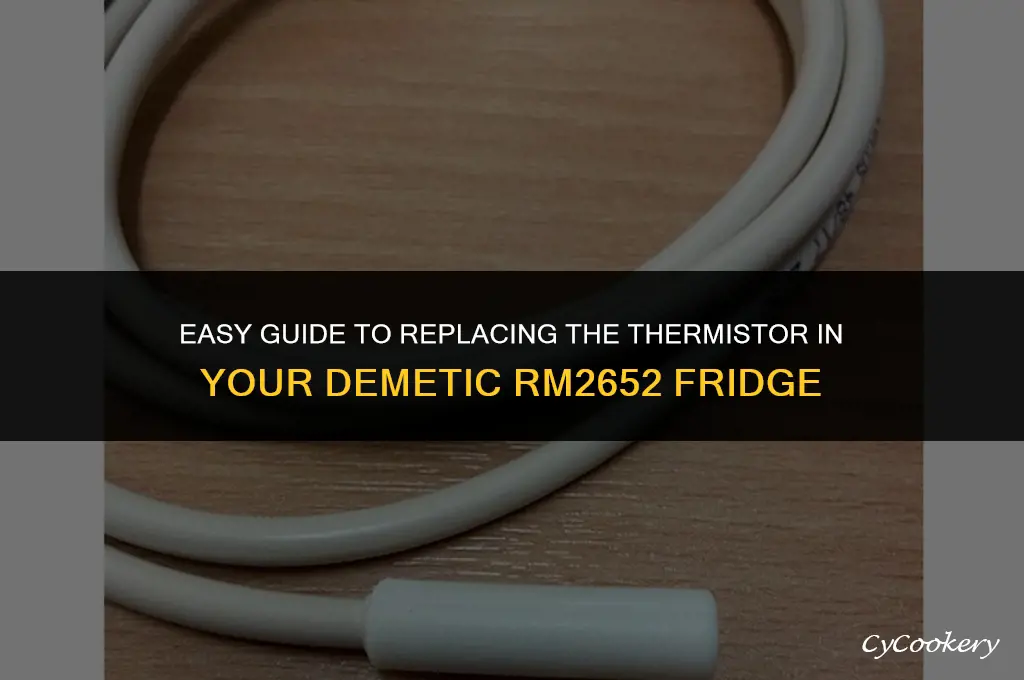 how to replace theromister in demetic rm2652 refrigerator