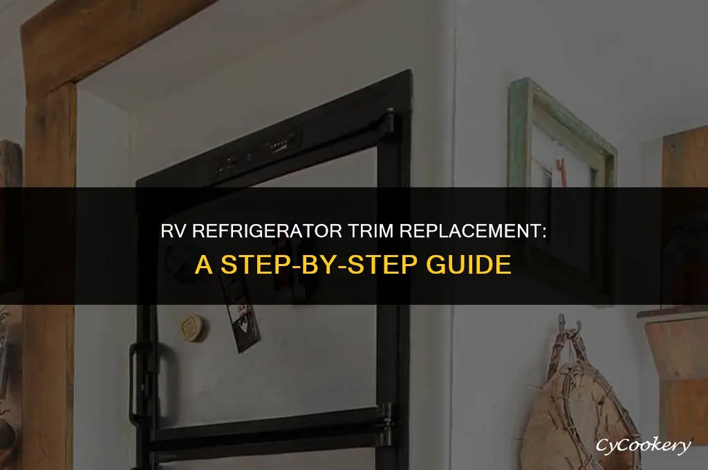how to replace trim around a refrigerator in rv